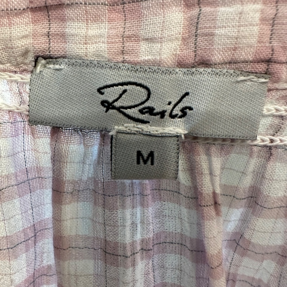 Rails Alena Top, Color: Soft Rose Check, Size: M - image 3